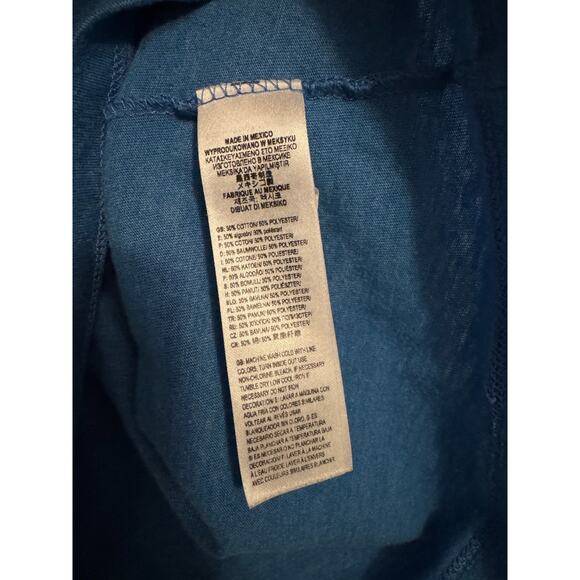 Vans Off The Wall - Men's Shirt - Triangle logo front & back, Blue, Size L - Picture 6 of 8